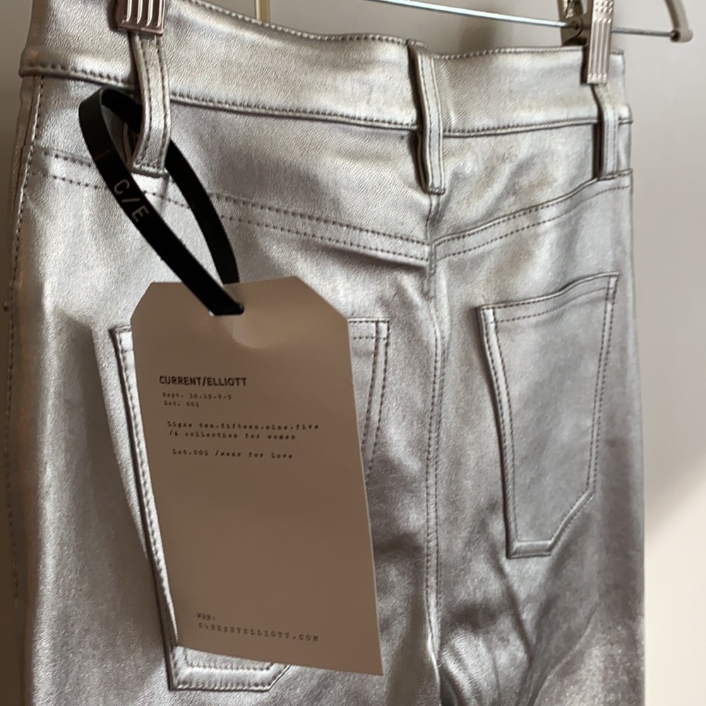 NWT Current/Elliott Lamb Leather Pants